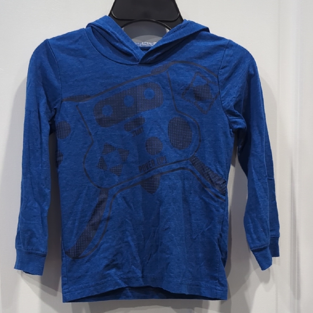 Carter's Blue Hoodie with Game Controller Graphic